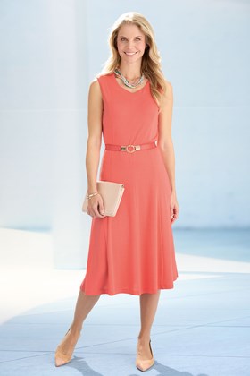 Women's Sleeveless Bamboo-Cotton Dress