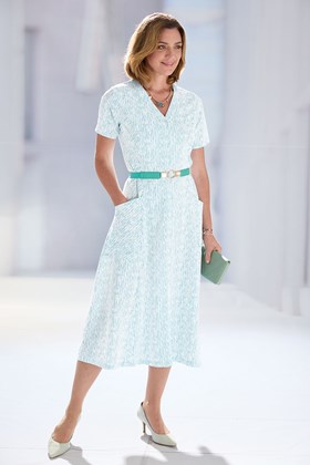 Women's Striped Summer Shirt Dress
