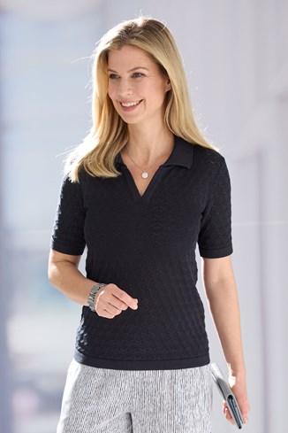 Women's Textured Knit Top
