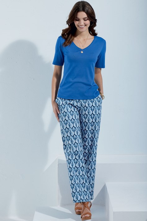 Women’s Pure Cotton Printed Trousers