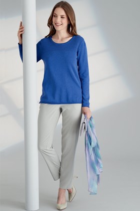 Women's Fuji Silk Pull-On Tapered Trousers