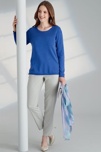 Women's Fuji Silk Pull-On Tapered Trousers