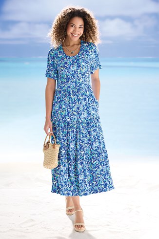 Women’s Tiered Jersey Dress