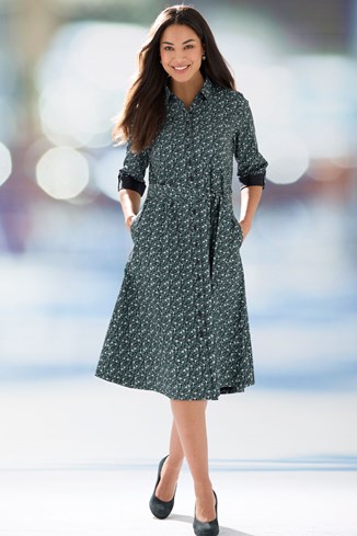 Women's Pure Cotton Shirt Dress