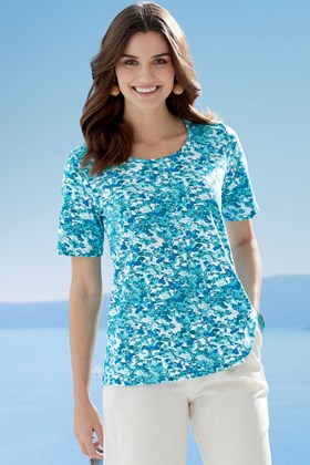 Women’s Cotton Jersey Flare Top